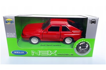 WELLY 1:34 Audi Sport quattro czerwone