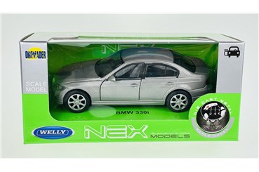 WELLY 1:34 BMW 330i srebrny