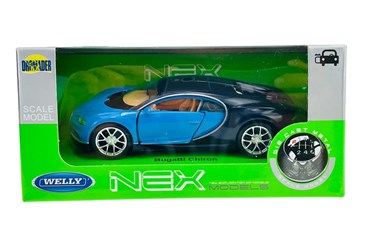 WELLY 1:34 Bugatti Chiron niebieski