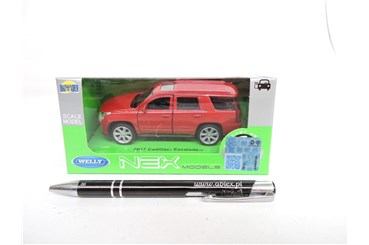 WELLY 1:34 Cadillac Escalade 2017 czerwony