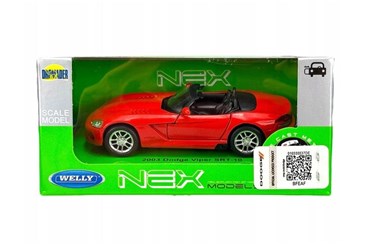WELLY 1:34 Dodge Viper SRT-10 czerwony
