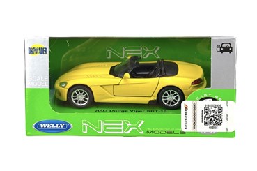 WELLY 1:34 Dodge Viper SRT-10 żółty