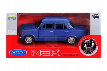 WELLY 1:34 Fiat 125P granatowy