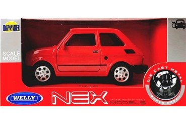 WELLY 1:34 Fiat 126P czerwony
