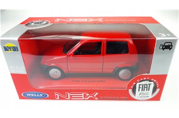 WELLY 1:34 Fiat Cinquecento czerwony