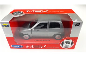 WELLY 1:34 Fiat Cinquecento srebrny