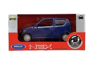 WELLY 1:34 Fiat Seicento granatowy