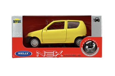 WELLY 1:34 Fiat Seicento żółty