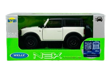 WELLY 1:34 Ford Bronco 2023 biały
