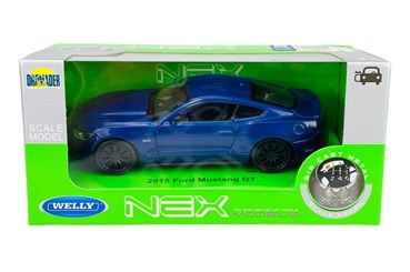 WELLY 1:34 Ford Mustang GT 2015 niebieski