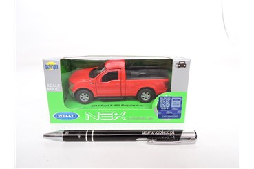 WELLY 1:34 Ford F-150 Regular Cab 2015 czerwony