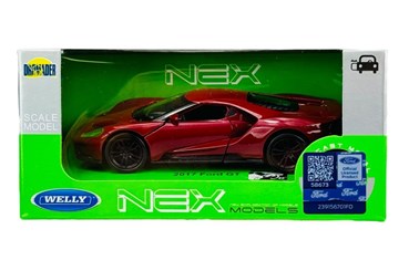 WELLY 1:34 Ford GT 2017 bordowy