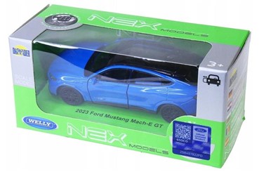 WELLY 1:34 Ford Mustang Mach-E GT 2023, niebieski