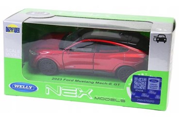 WELLY 1:34 Ford Mustang Mach-E GT 2023, czerw