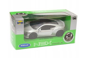 WELLY 1:34 Honda NSX 2017 srebrna
