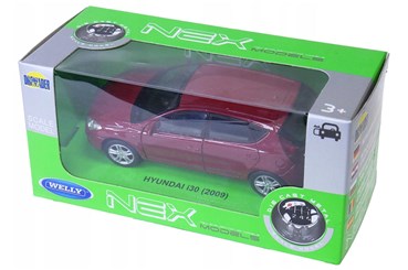 WELLY 1:34 Hyundai i30 2009 czerwony