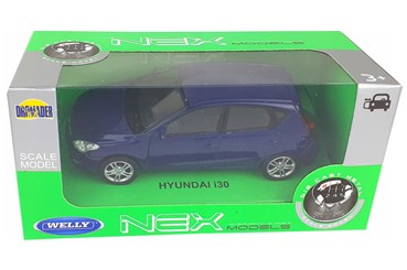 WELLY 1:34 Hyundai i30 2009 niebieski