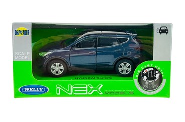WELLY 1:34 Hyundai Santafe granatowy