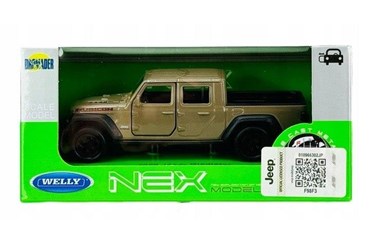 WELLY 1:34 Jeep Gladiator 2020 brązowy