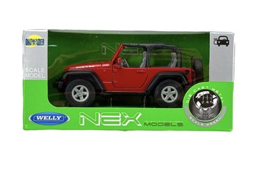 WELLY 1:34 Jeep Wrangler Rubicon czerwony