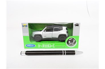WELLY 1:34 Jeep Renegade Trailhawk 2016 srebrny