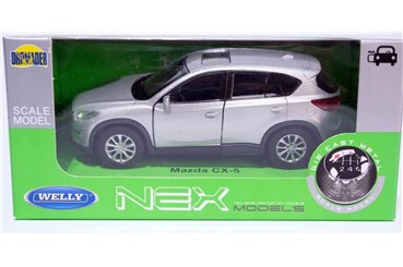 WELLY 1:34 Mazda CX-5 srebrna