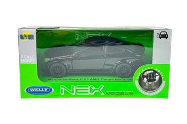 WELLY 1:34 Mercedes-Benz C 63 AMG Coupe czarny