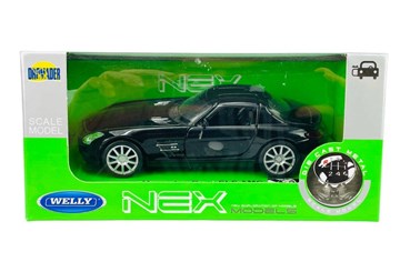 WELLY 1:34 Mercedes-Benz SLS AMG czarny