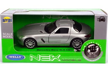 WELLY 1:34 Mercedes-Benz SLS AMG srebrny