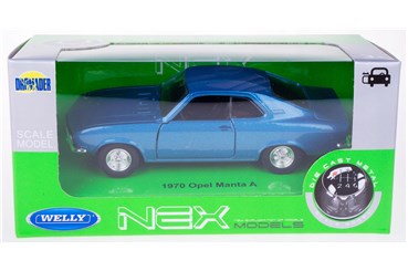 WELLY 1:34 Opel Manta A 1970 niebieski