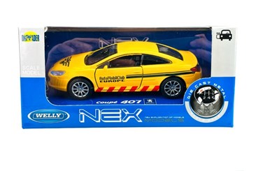 WELLY 1:34 Peugeot coupe 407 auto mobil club