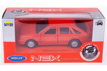 WELLY 1:34 Polonez Caro Plus czerwony