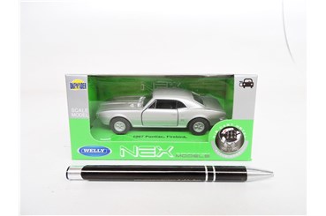 WELLY 1:34 Pontiac Firebird 1967 srebrny
