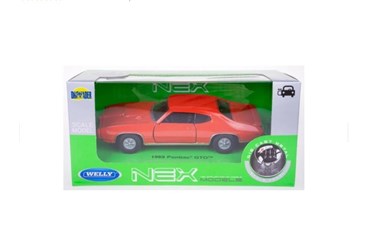 WELLY 1:34 Pontiac GTO 1969 czerwony