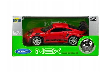 WELLY 1:34 Porsche 911 GT3 RS czerwone napis