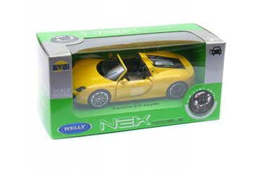 WELLY 1:34 Porsche 918 Spyder żółte