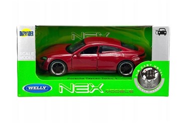 WELLY 1:34 Porsche Taycan Turbo S czerwony