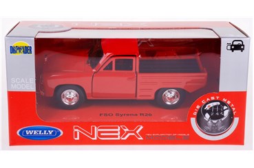 WELLY 1:34 Syrena FSO R20 czerwona