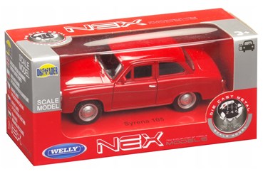 WELLY 1:34 Syrena FSO 105 czerwona