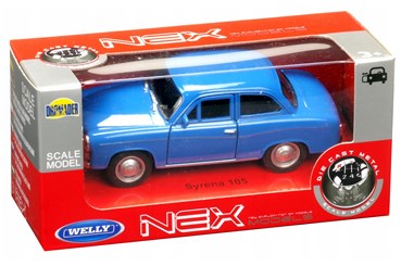 WELLY 1:34 Syrena FSO 105 niebieska
