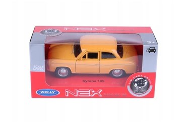 WELLY 1:34 Syrena FSO 105 , pomarańcz