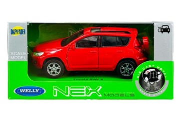 WELLY 1:34 Toyota Rav 4 czerwona