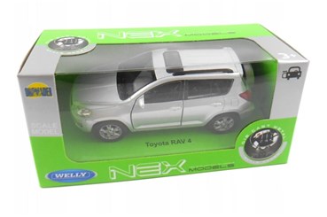 WELLY 1:34 Toyota Rav 4 srebrna