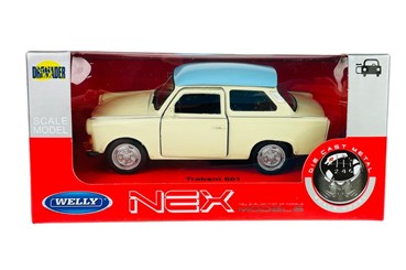 WELLY 1:34 Trabant 601 beżowy niebieski dach