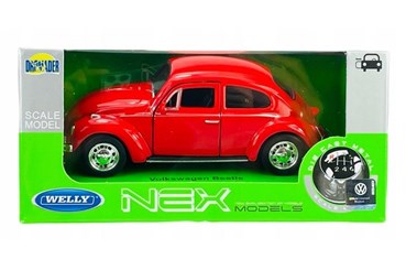WELLY 1:34 Volkswagen Beetle czerwony