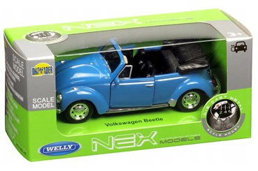 WELLY 1:34 Volkswagen Beetle niebieski