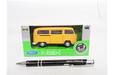 WELLY 1:34 Volkswagen Bus T2 1972 pomarańczowy