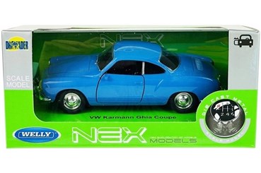 WELLY 1:34 Volkswagen Karmann Ghia Coupe niebieski