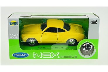 WELLY 1:34 Volkswagen Karmann Ghia Coupe żółty