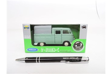 WELLY 1:34 Volkswagen T1 Double Cabin Pick up ziel